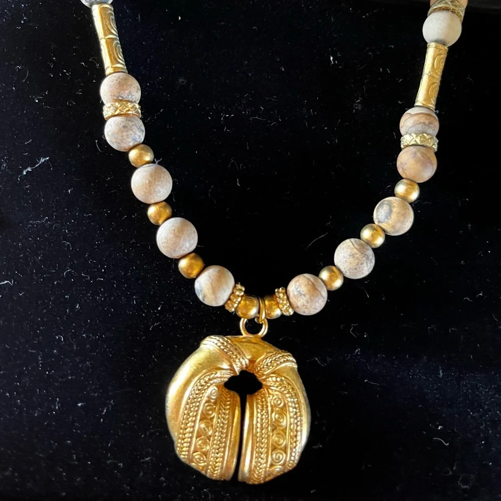 Arque Arte, 24k gold jewelry set; necklace, earrings and bracelet. Exquisite! - Picture 13 of 13